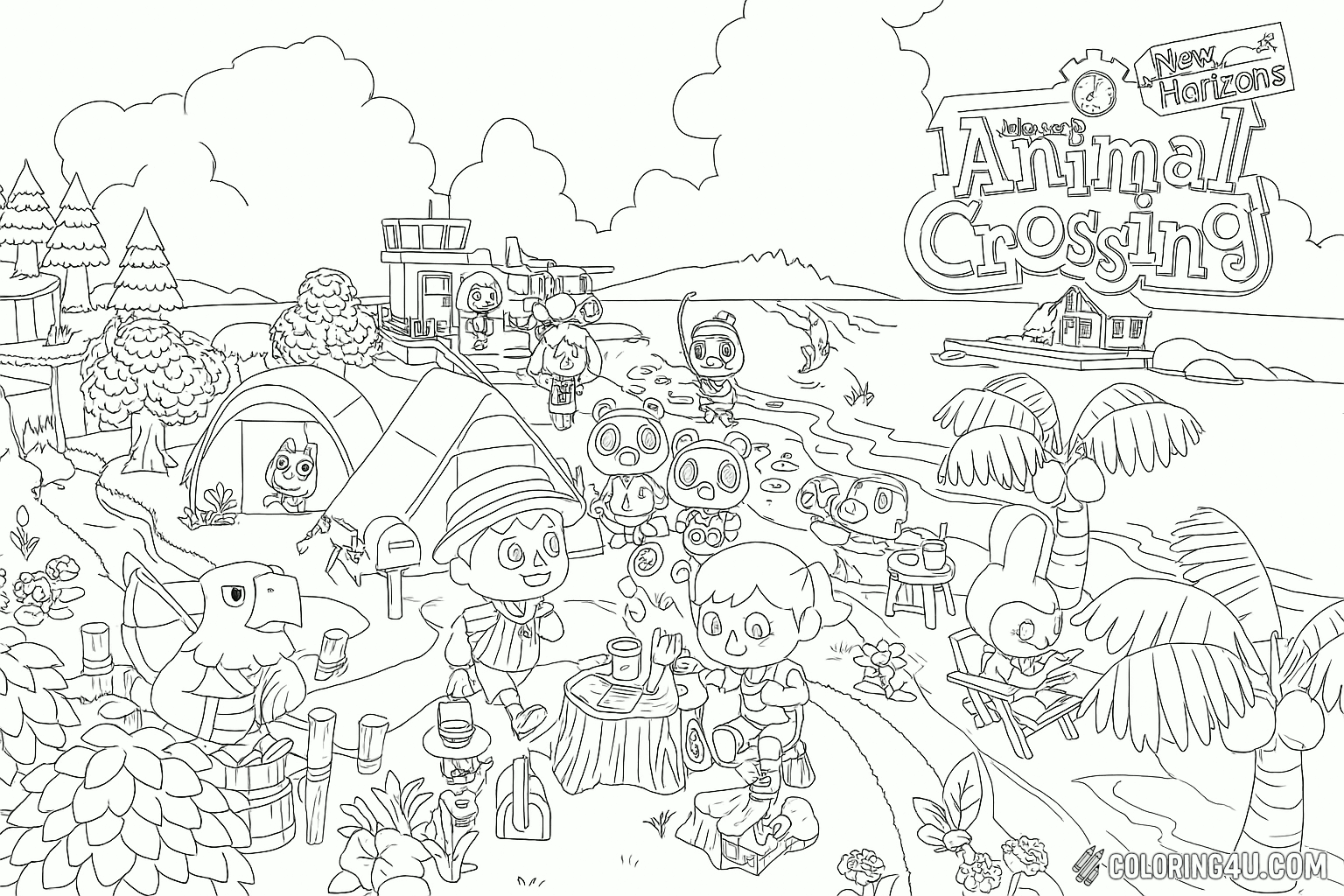 Animal Crossing New Horizons Island View