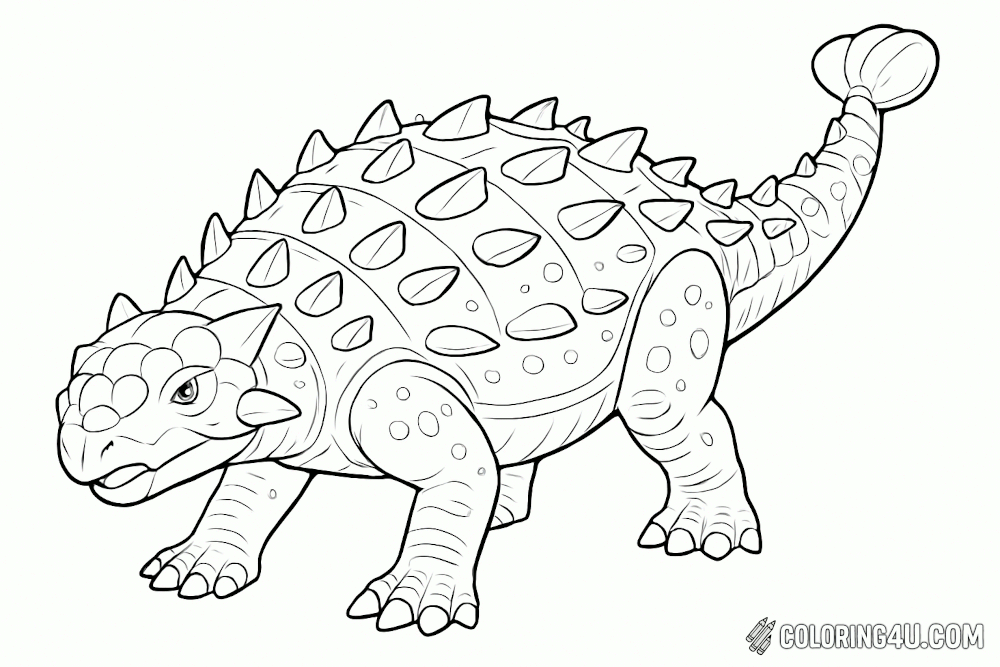 Ankylosaurus Diagonal Pose