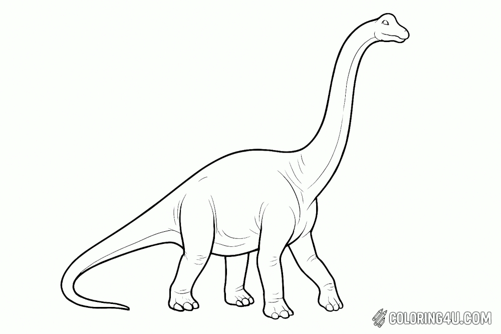 Brachiosaurus Diagonal Pose