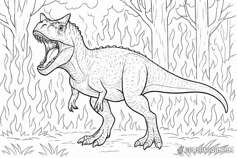 Carnotaurus Roaring