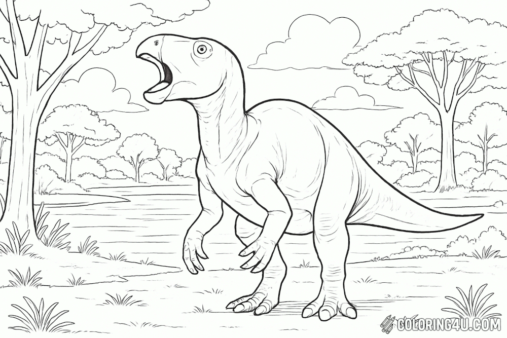 Iguanodon Giving Alert Call