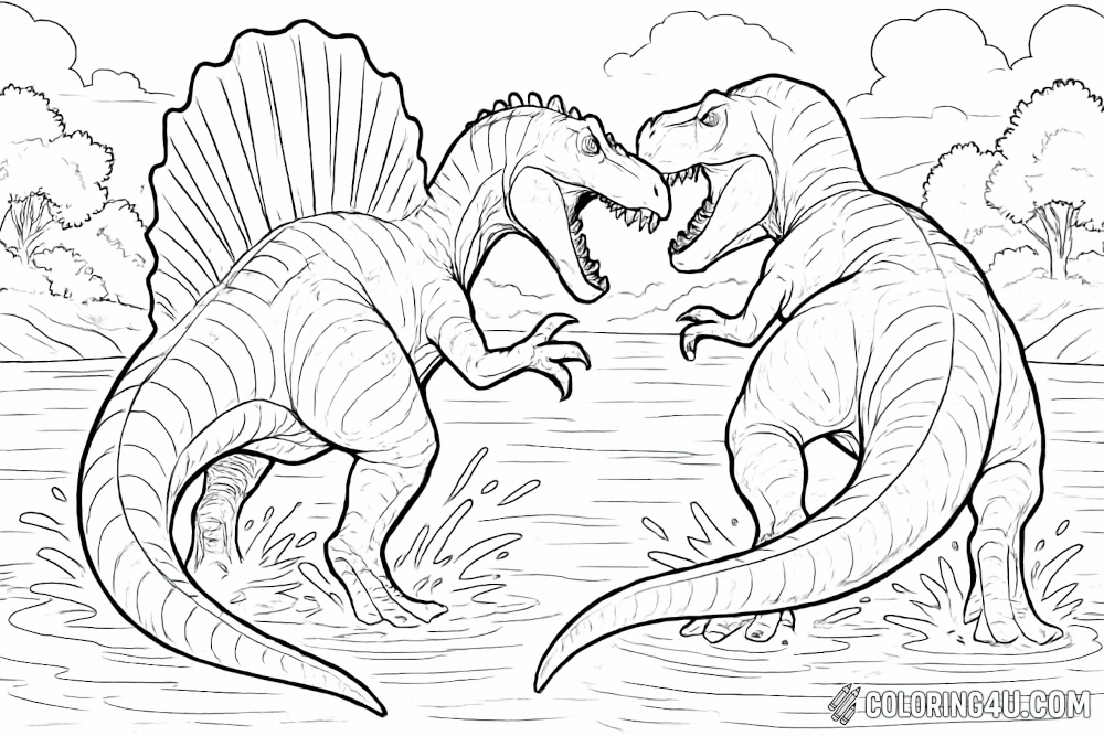 Spinosaurus Vs T Rex