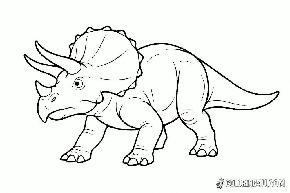 Triceratops Diagonal Pose