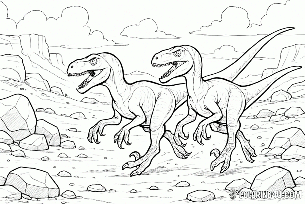 Velociraptors Hunting