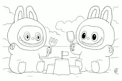 Labubu Dolls Coloring Pages
